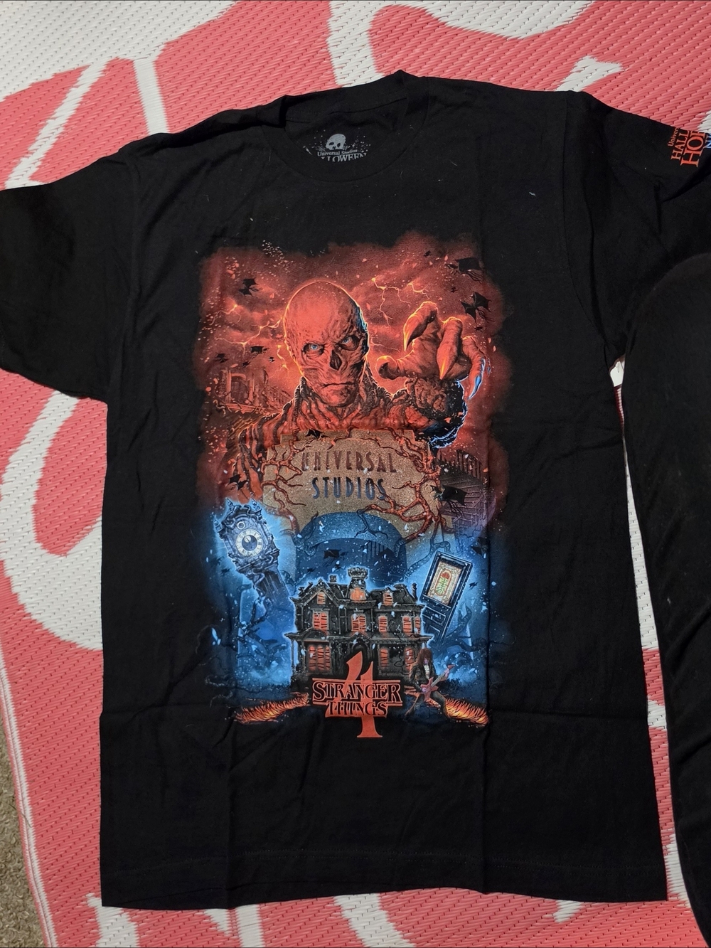 Stranger Things x Universal Studios Black Graphic Tee